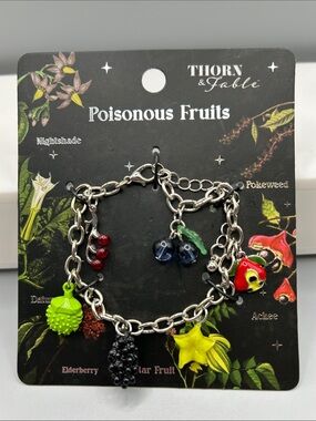 Poisonous Fruits Charm Bracelet